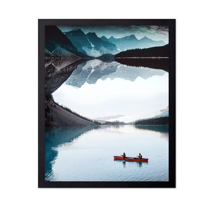 Canoe On Mountain Lake