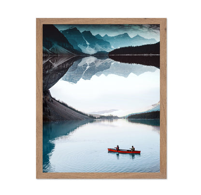 Canoe On Mountain Lake