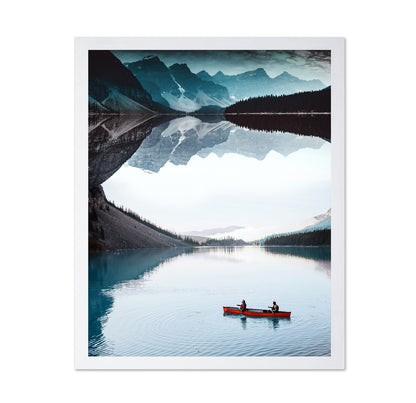 Canoe On Mountain Lake