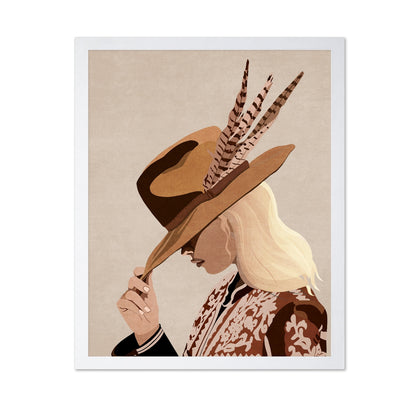 Boho Woman With Hat