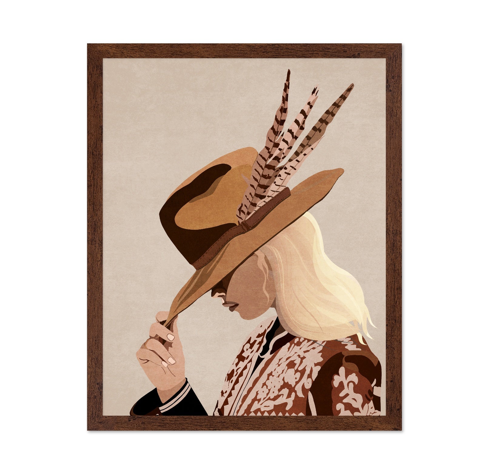 Boho Woman With Hat