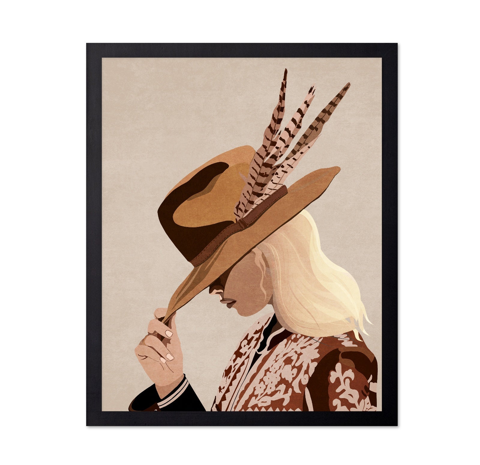 Boho Woman With Hat