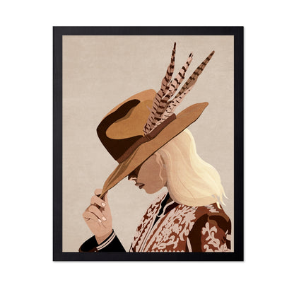 Boho Woman With Hat