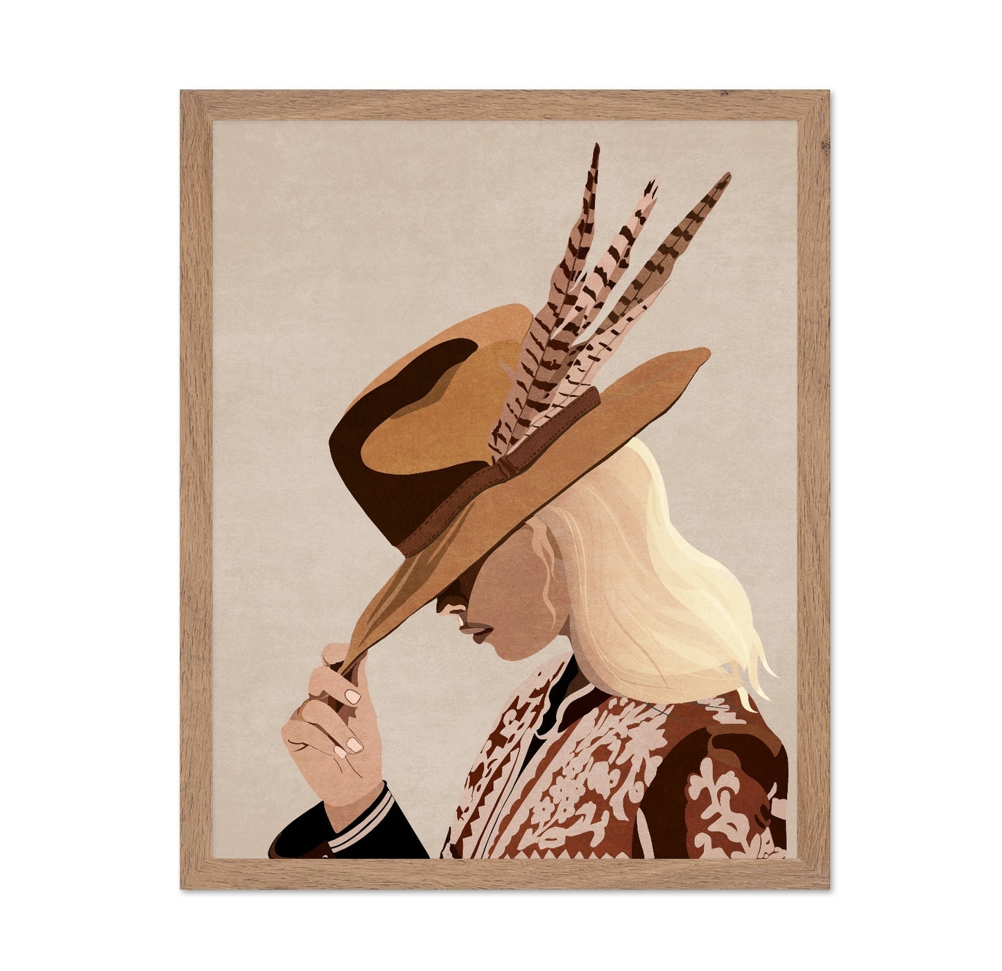 Boho Woman With Hat