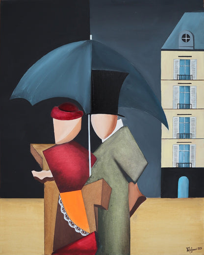 Couple With Umbrella