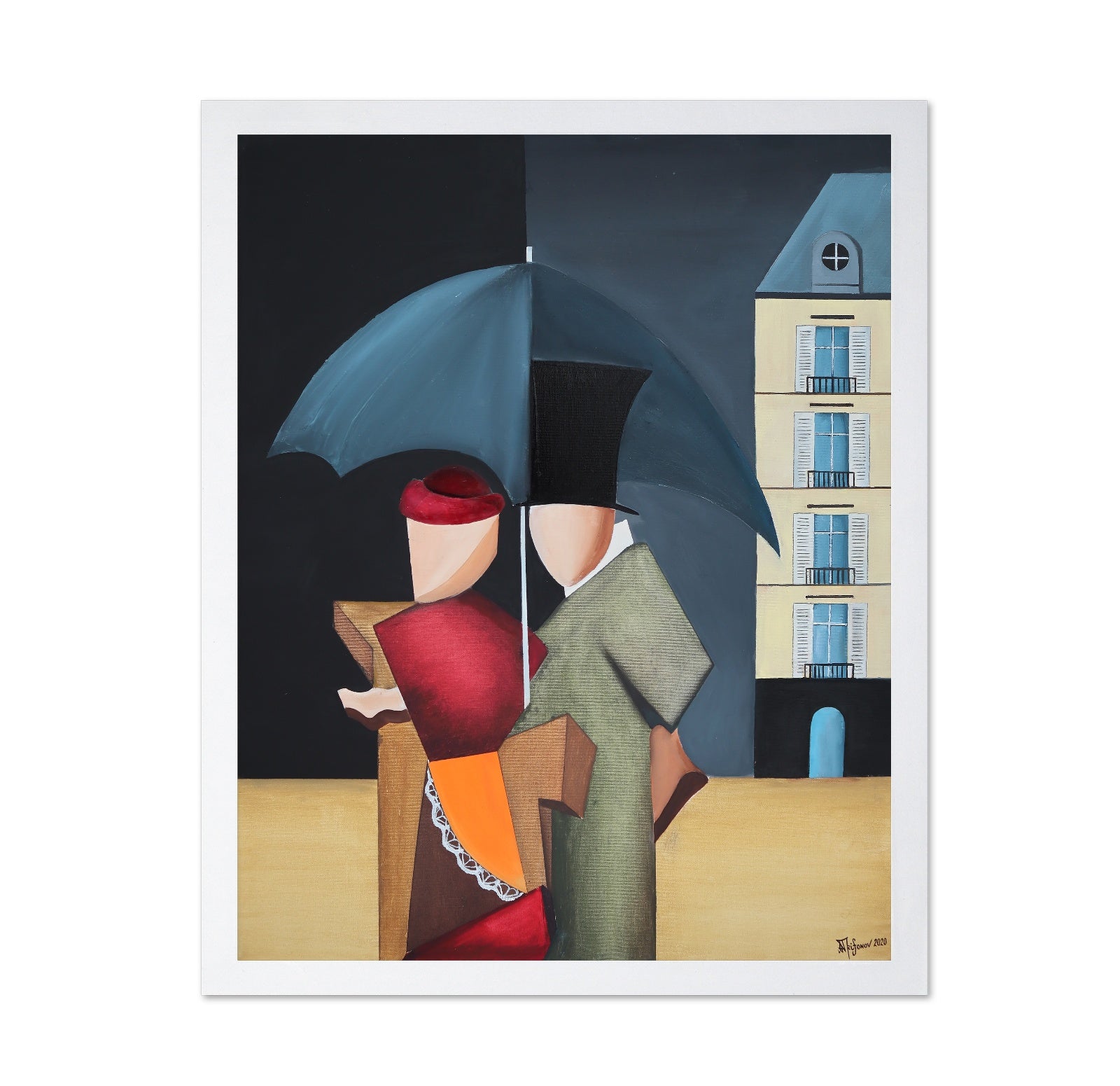 Couple With Umbrella