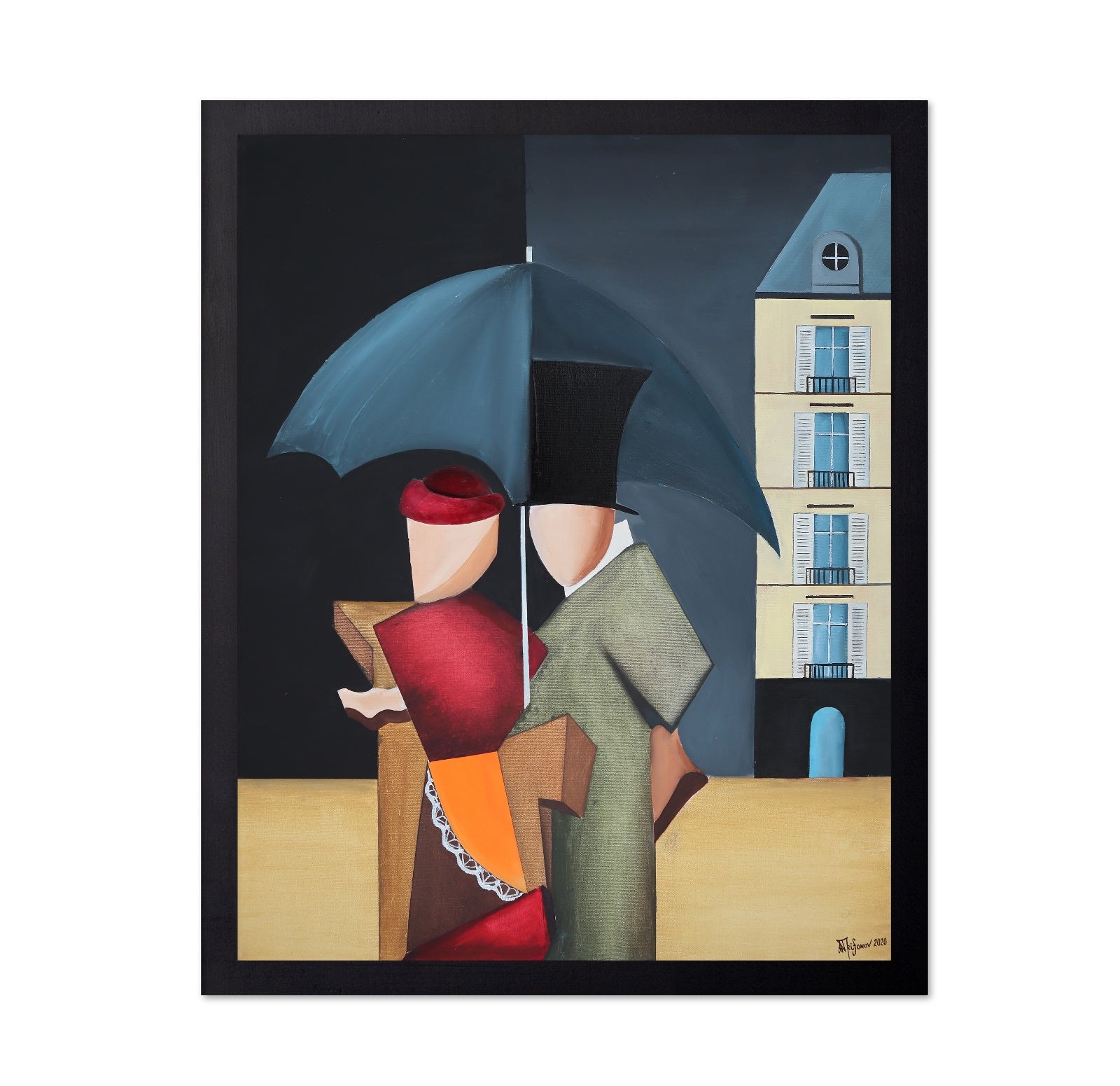 Couple With Umbrella