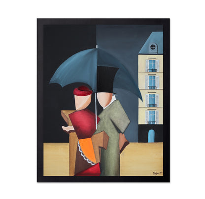 Couple With Umbrella