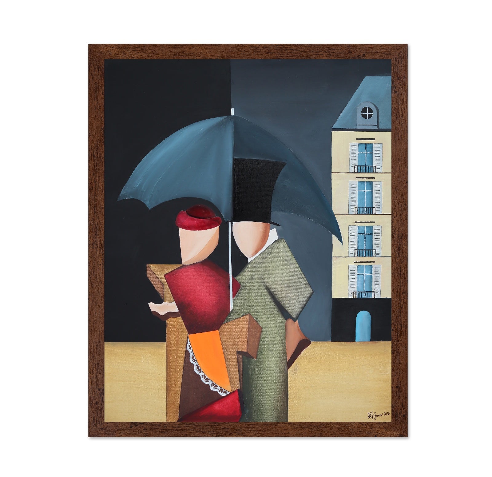 Couple With Umbrella