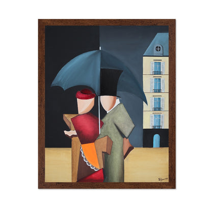 Couple With Umbrella