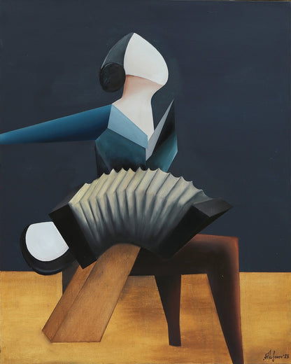 Accordion Player Figure