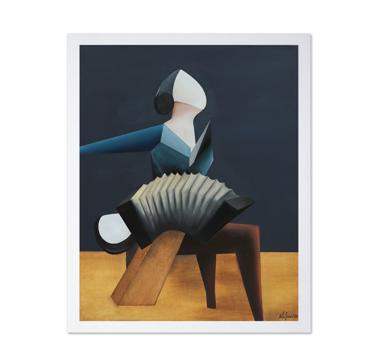 Accordion Player Figure