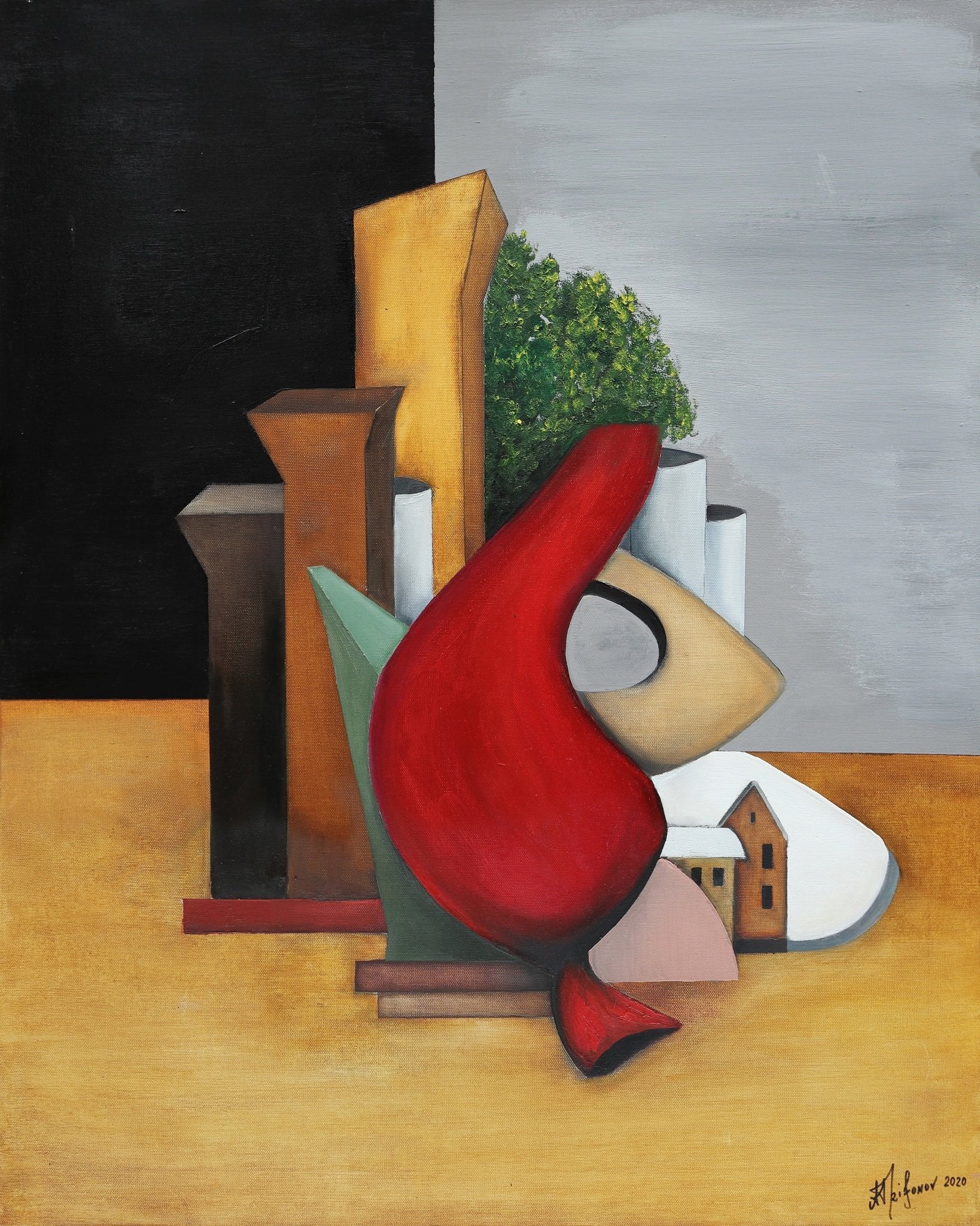 Red Abstract Figure No1