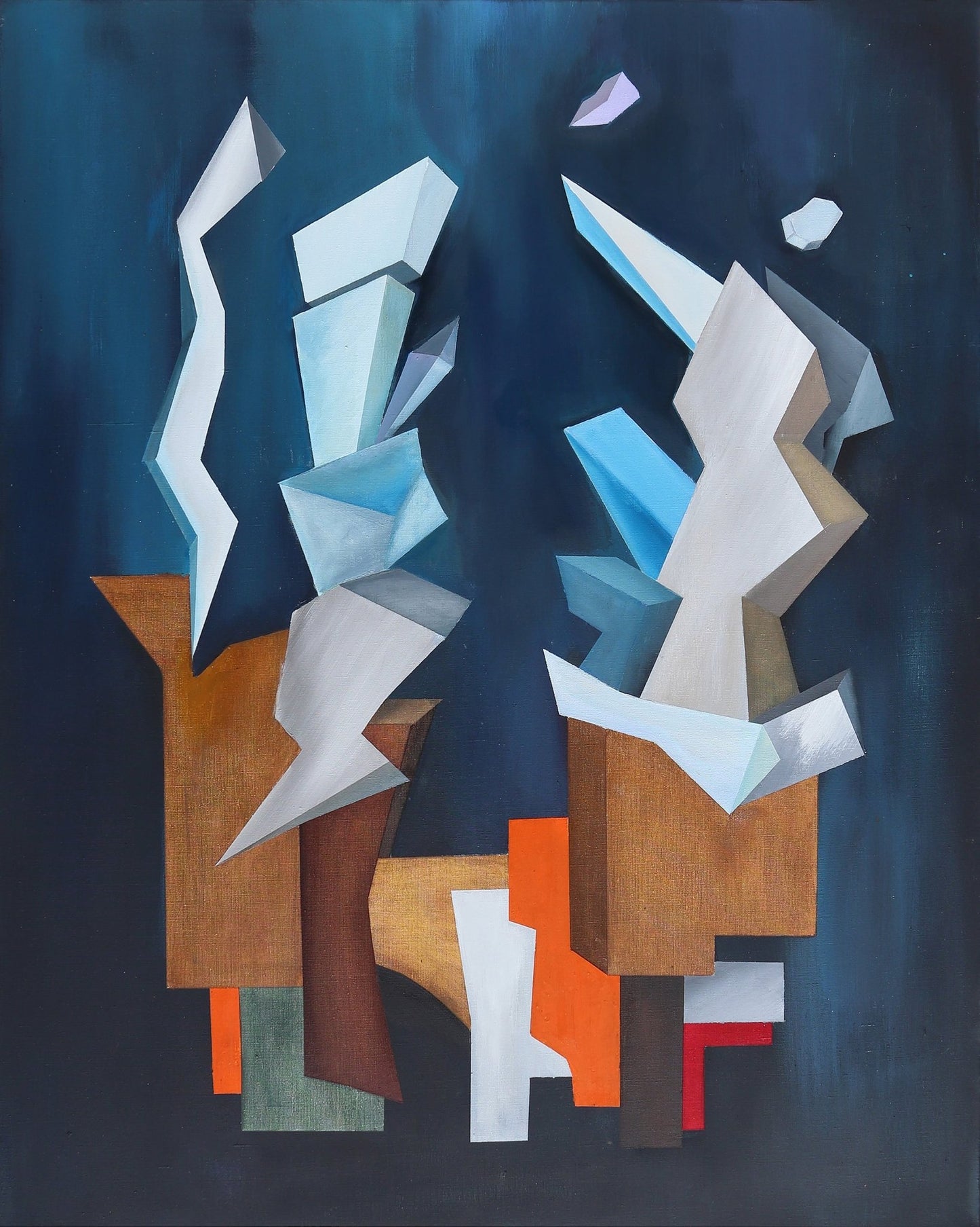 Blue Abstract Forms