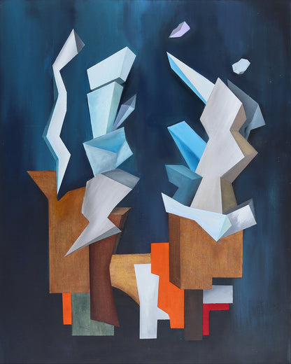 Blue Abstract Forms