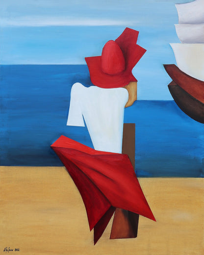 Seaside Red Dress