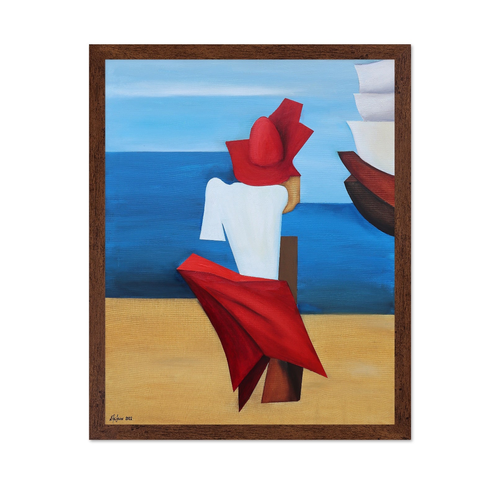 Seaside Red Dress