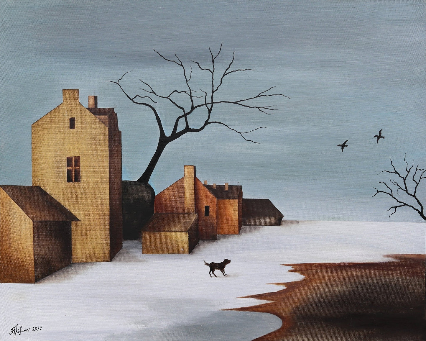 Quiet Winter Village