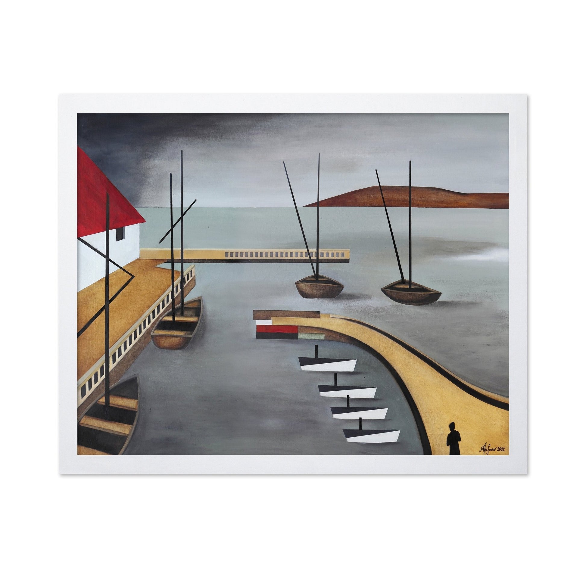 Harbor Boats Scene No2