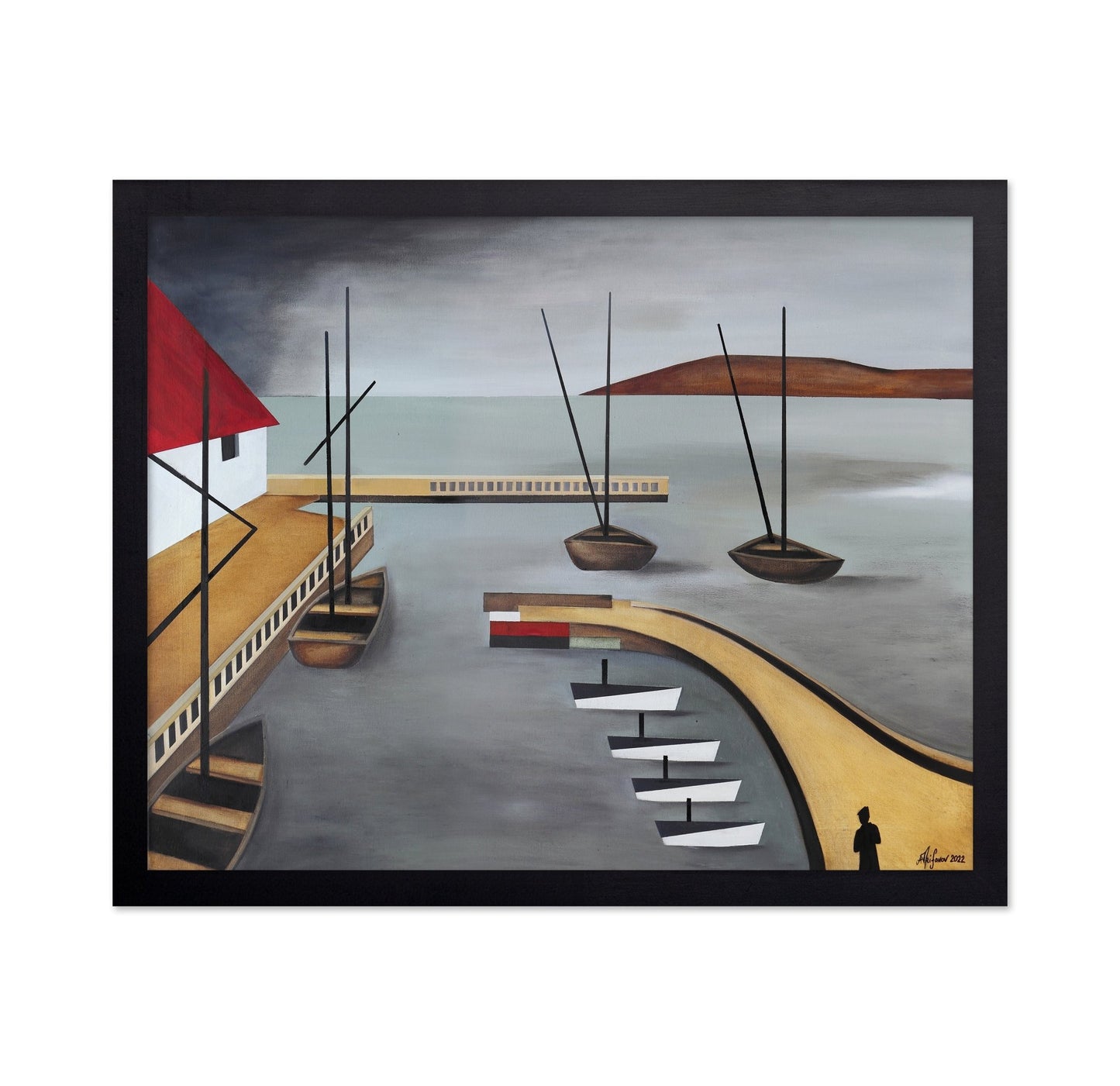 Harbor Boats Scene No2