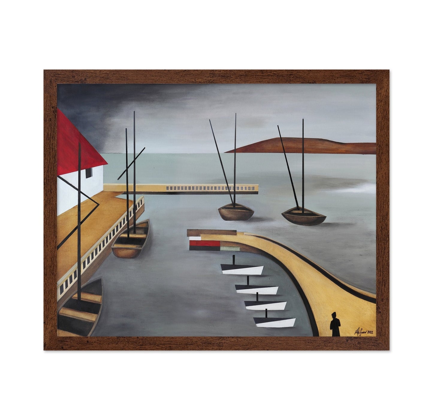 Harbor Boats Scene No2