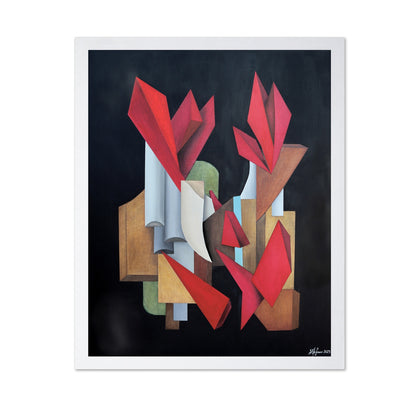 Red Abstract Forms No2