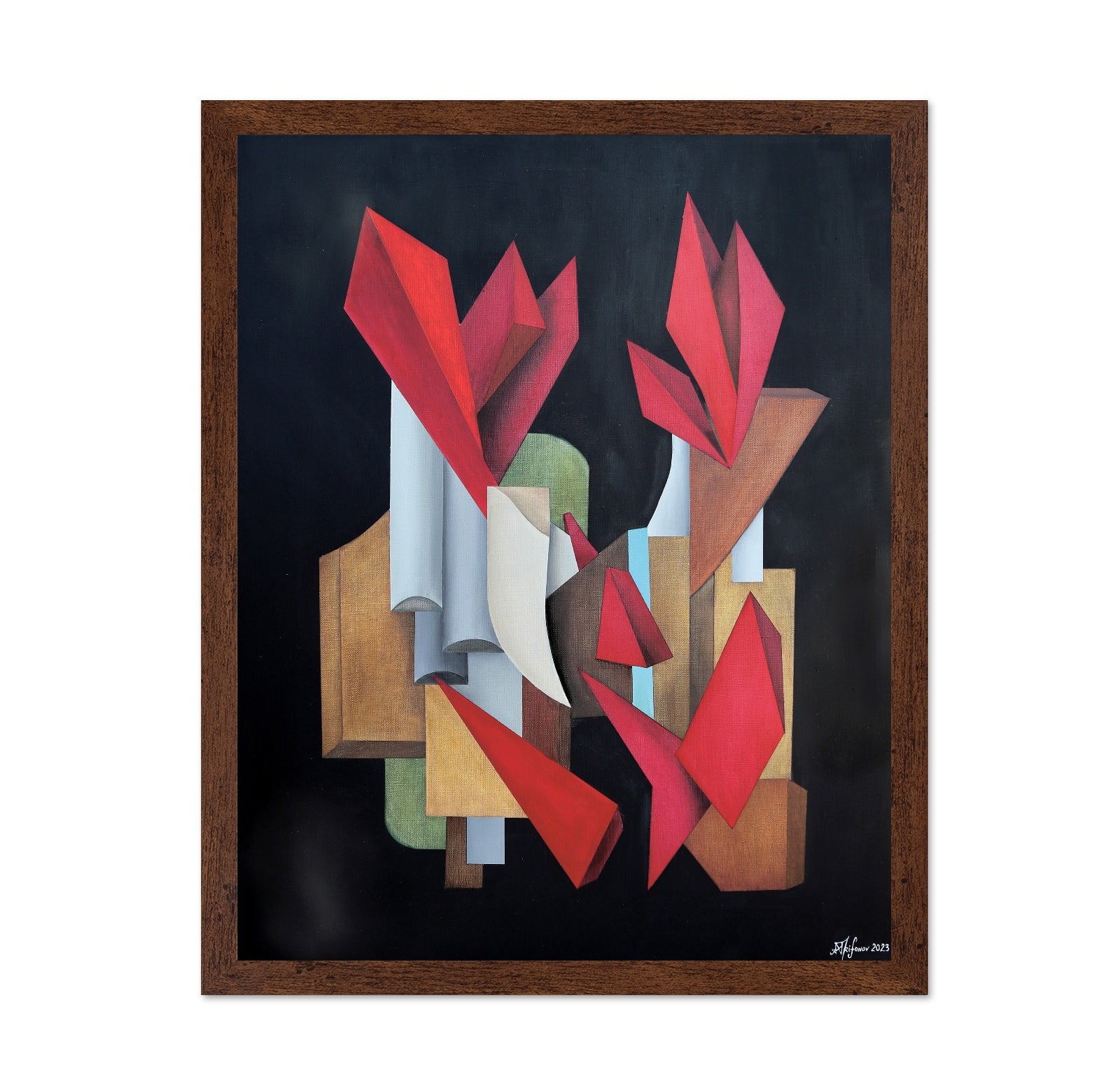 Red Abstract Forms No2