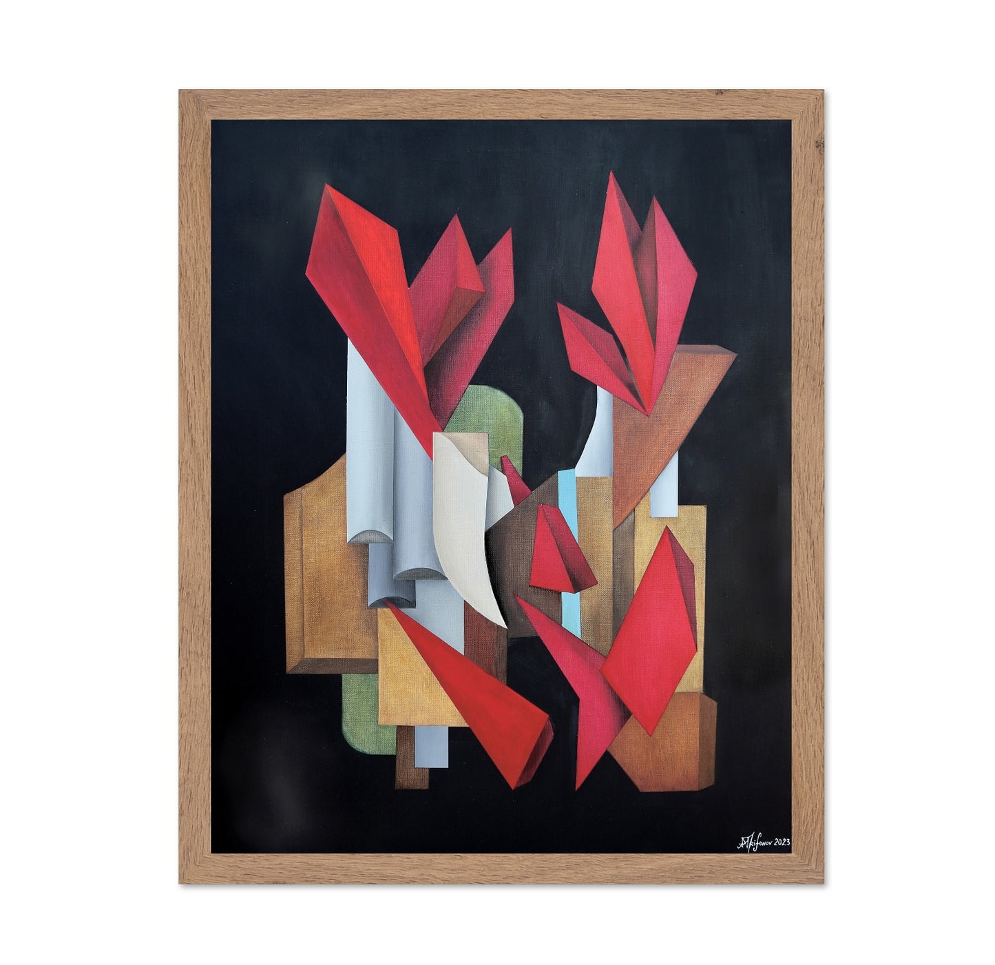 Red Abstract Forms No2