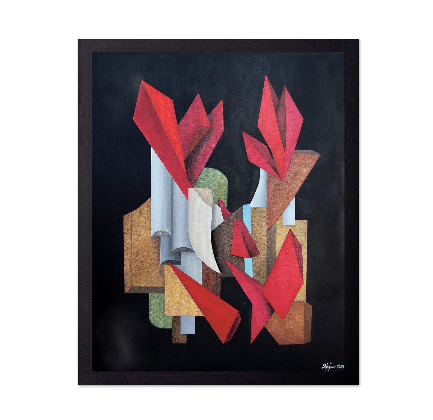 Red Abstract Forms No2