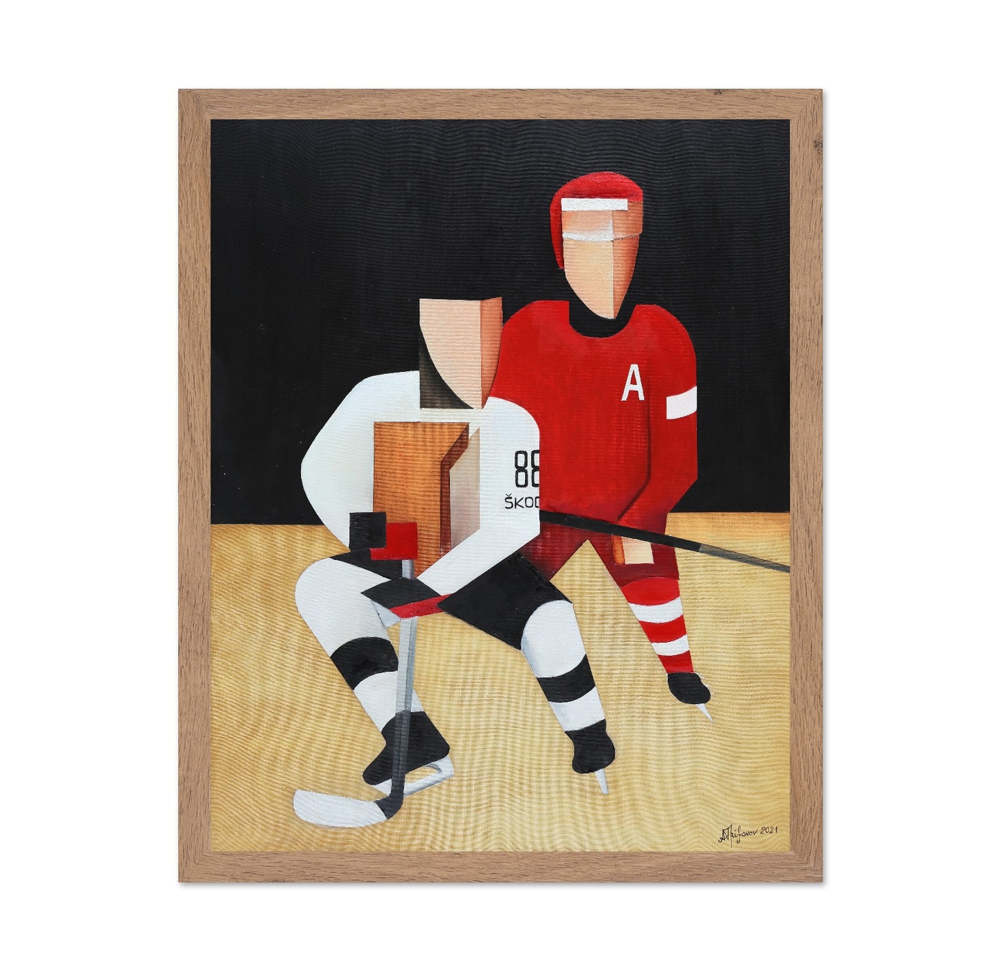 Hockey Players Abstract
