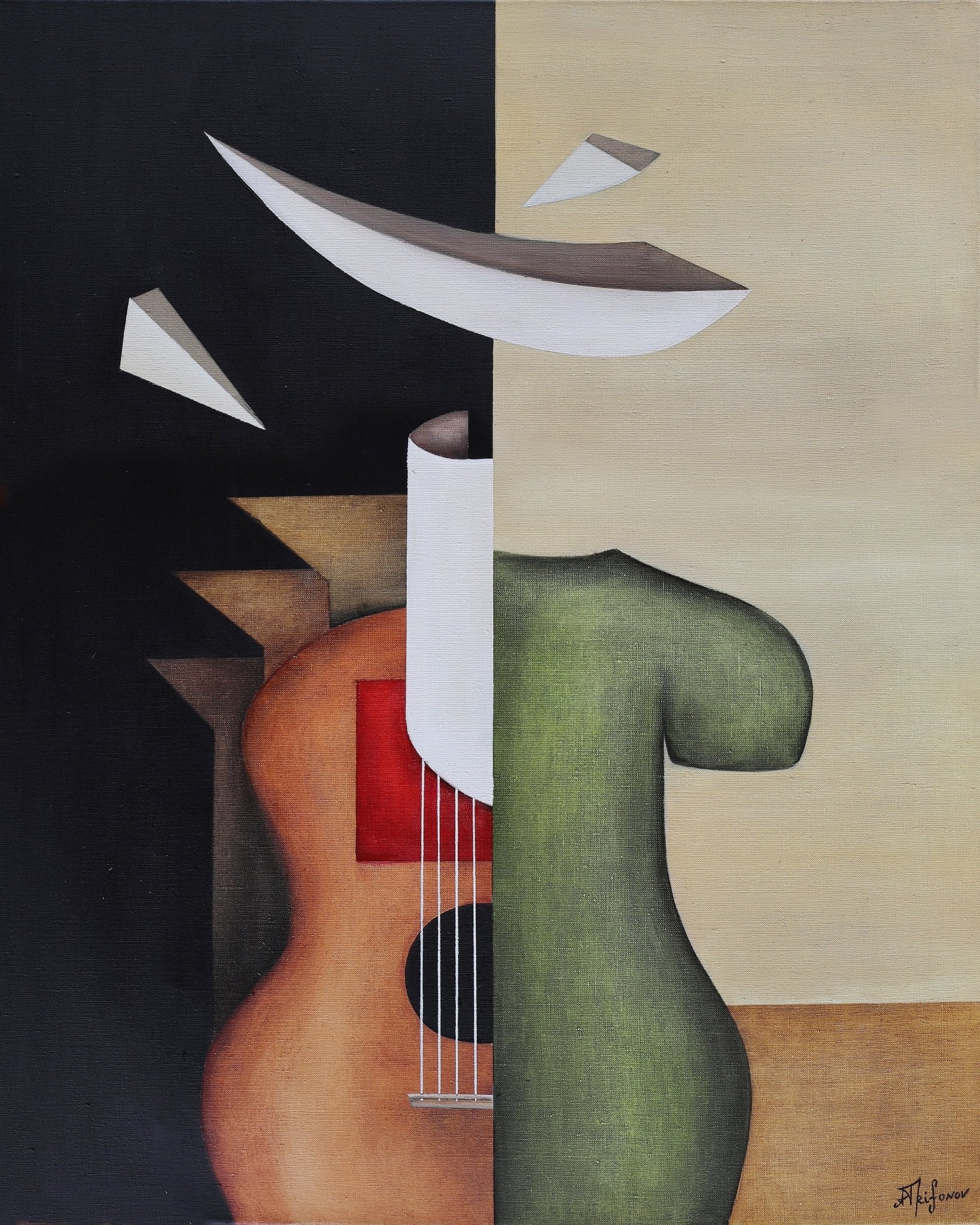 Abstract Guitar Portrait
