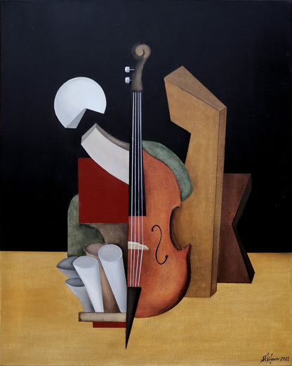 Modern Violin Still Life