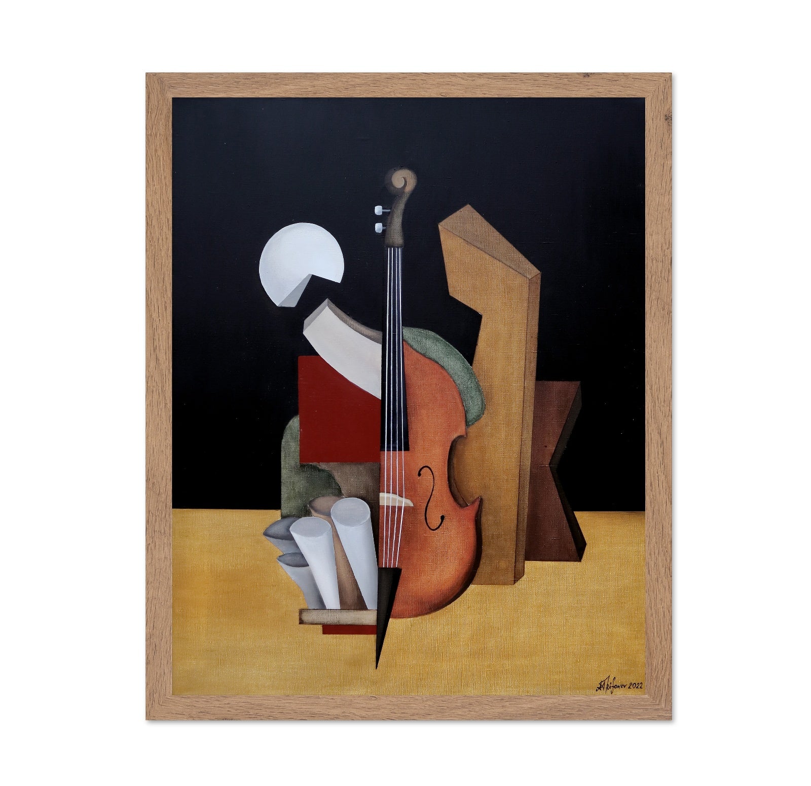 Modern Violin Still Life