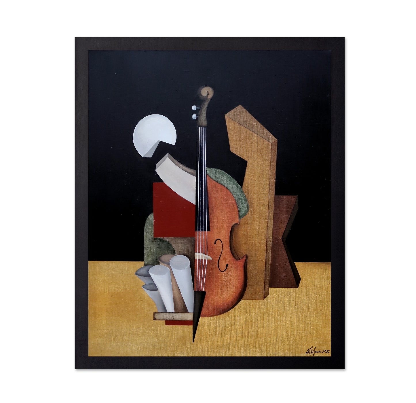 Modern Violin Still Life
