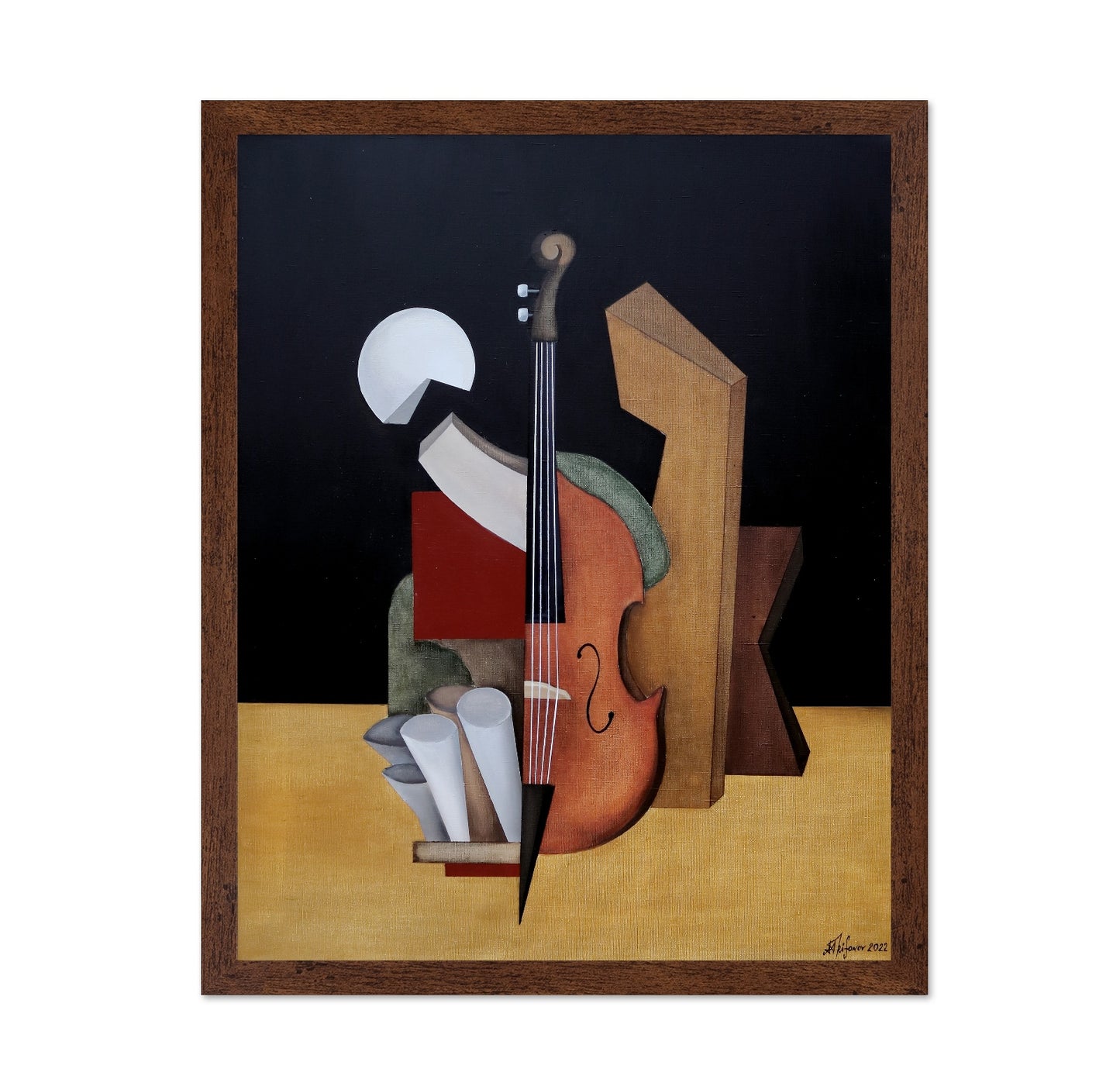 Modern Violin Still Life