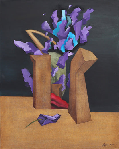 Purple Abstract Flowers