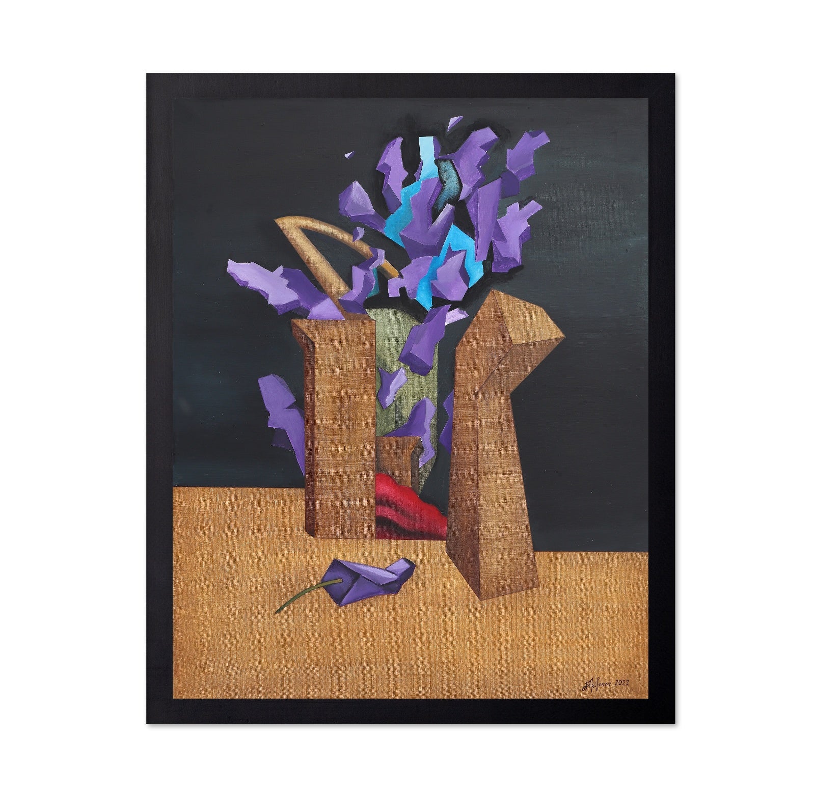 Purple Abstract Flowers