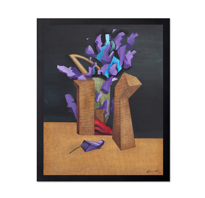 Purple Abstract Flowers