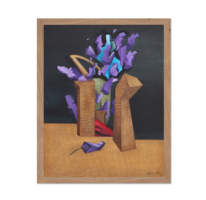 Purple Abstract Flowers