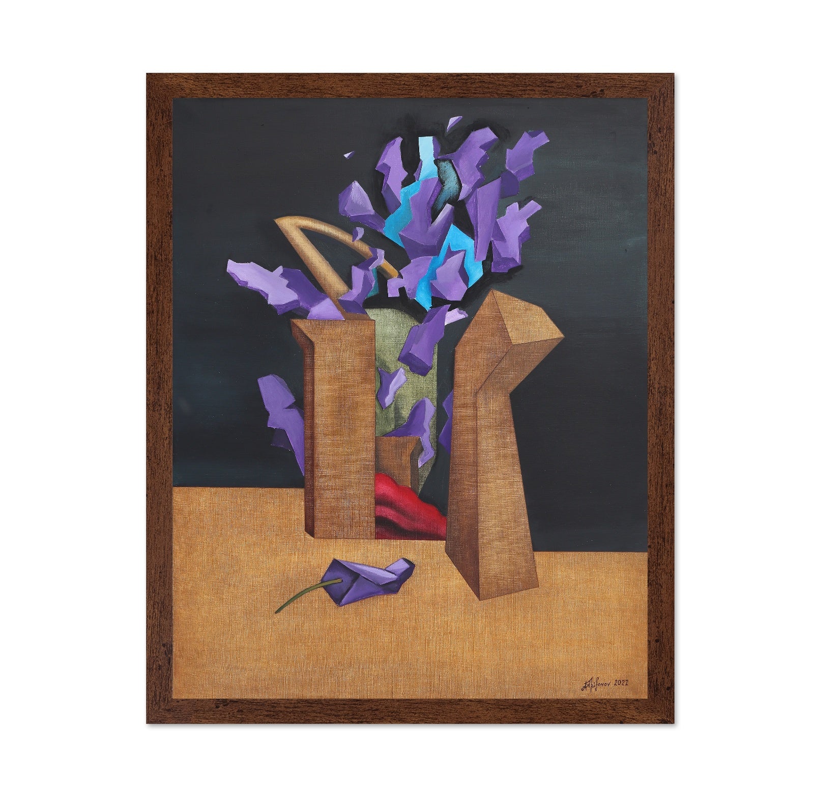 Purple Abstract Flowers