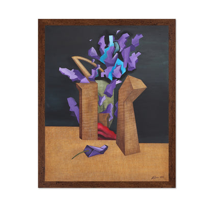 Purple Abstract Flowers