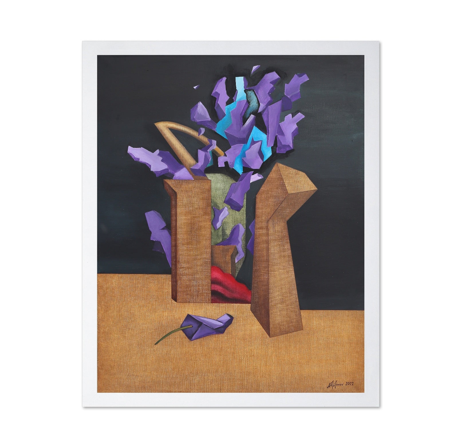 Purple Abstract Flowers