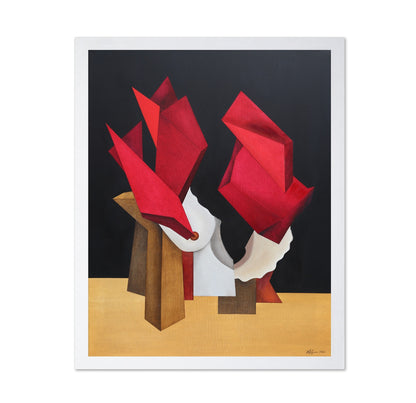 Red Abstract Figures No2