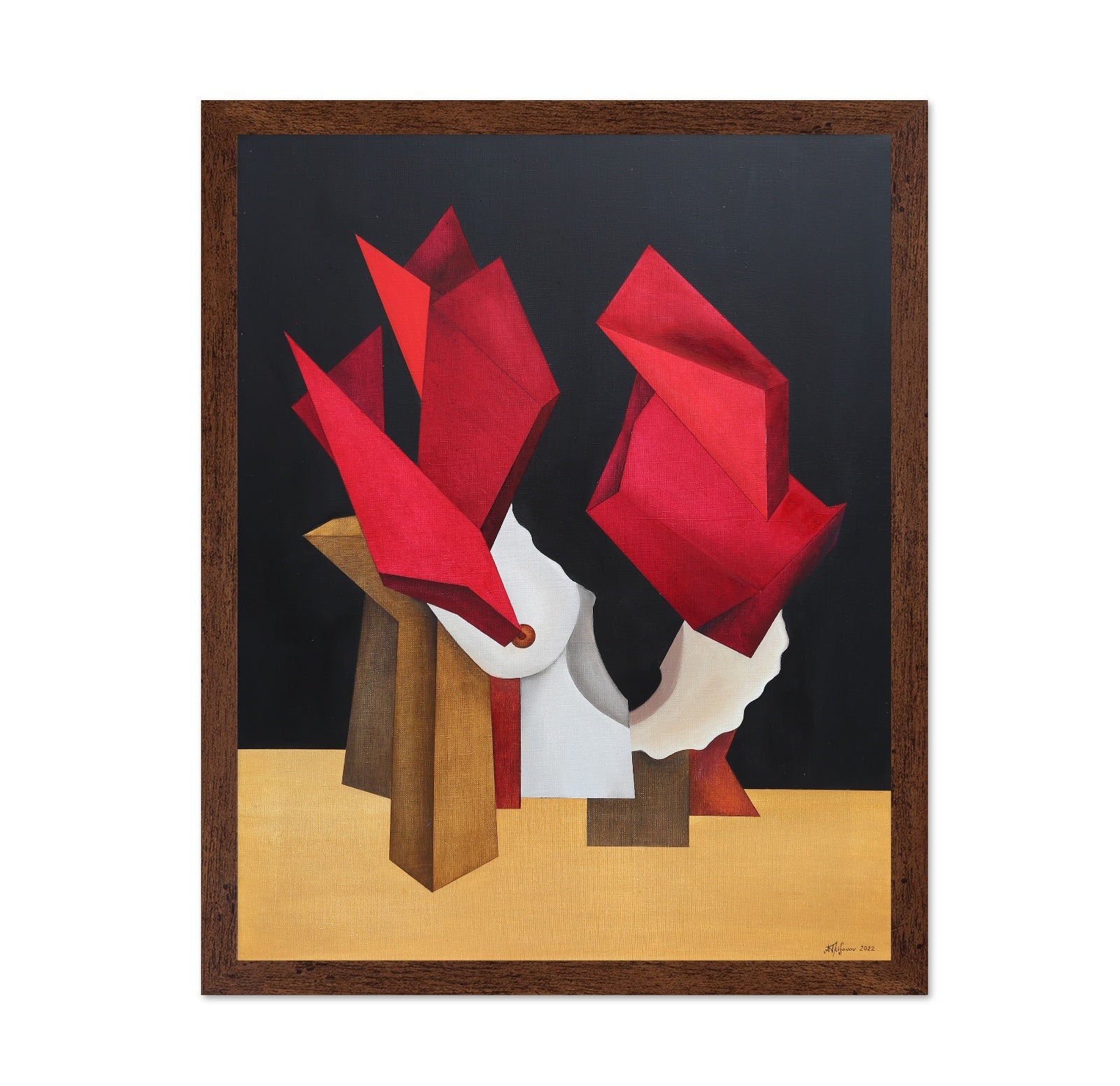 Red Abstract Figures No2
