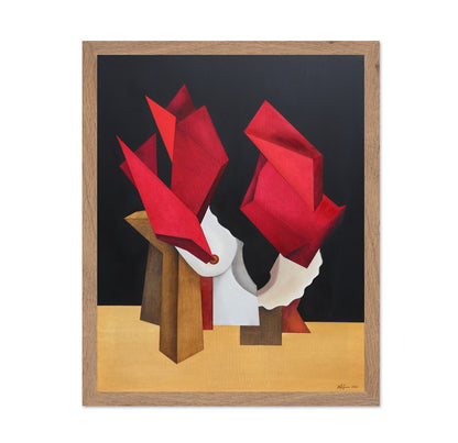 Red Abstract Figures No2