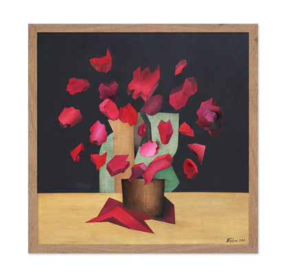 Fragmented Red Flowers