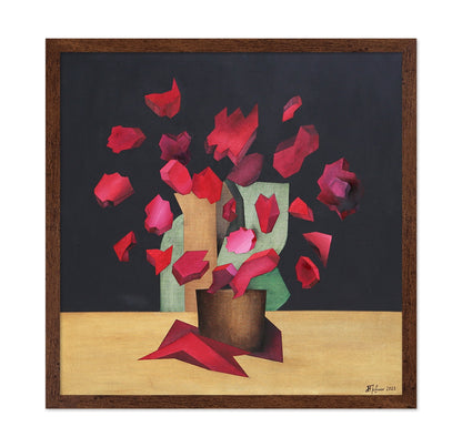 Fragmented Red Flowers