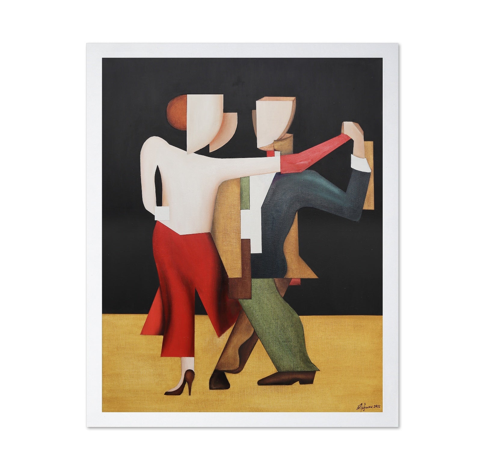Abstract Dancing Couple