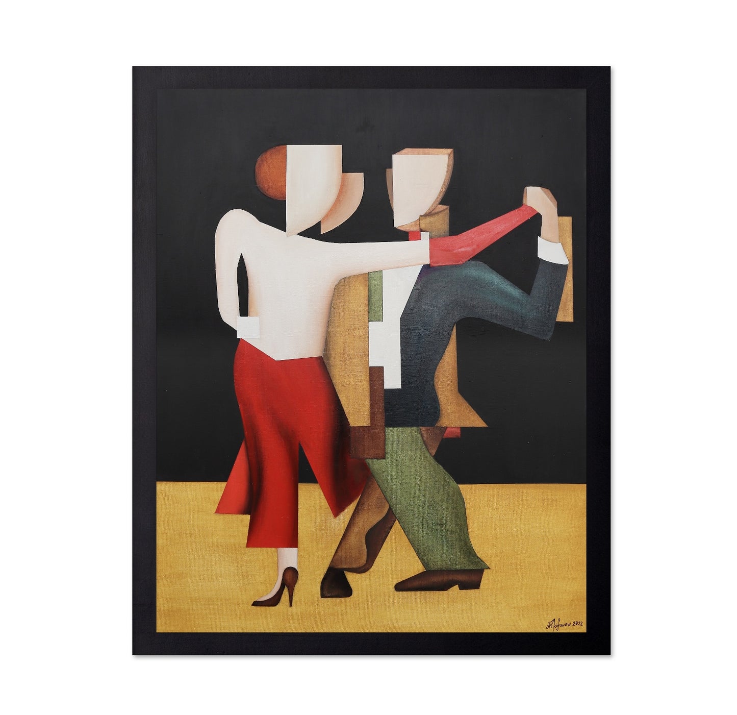 Abstract Dancing Couple