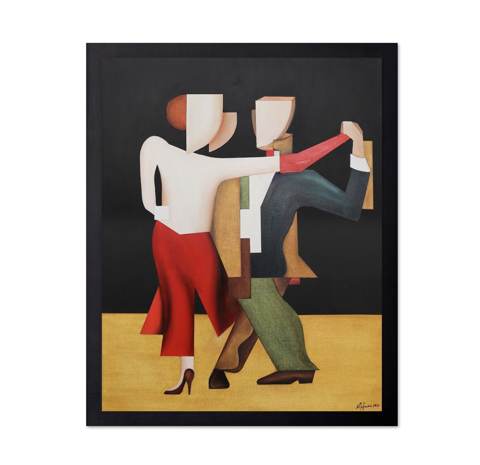 Abstract Dancing Couple